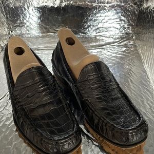 Donna Elissa Milano authentic crocodile Flat finish Loafers
